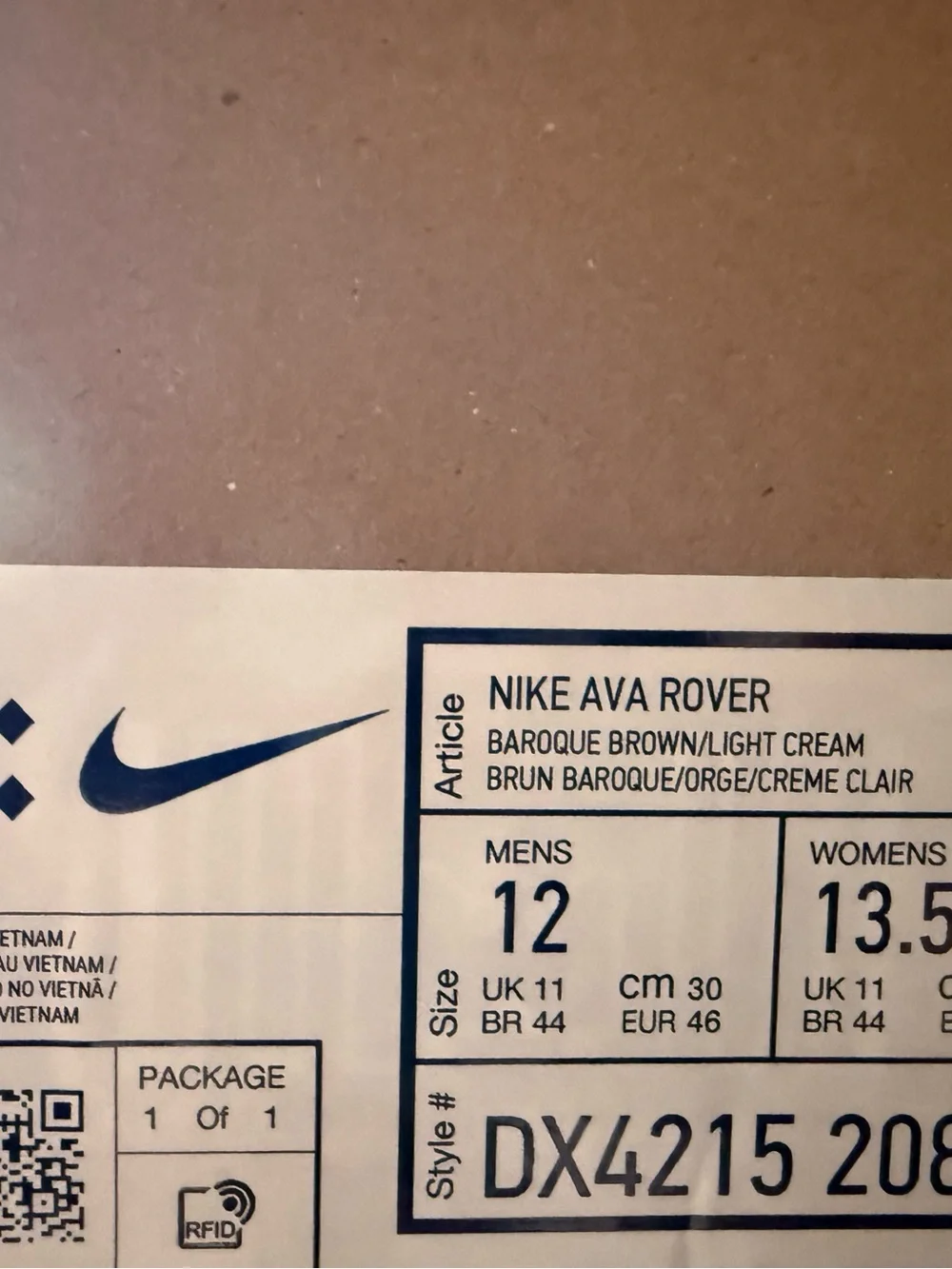 Nike Ava Rover Ava Rover DX4215-208 Shoes Baroque Brown Mens New